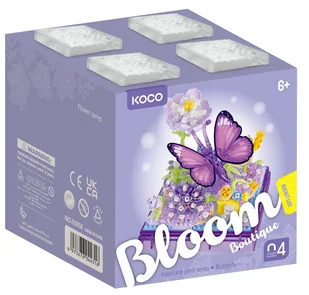 KOCO Klocki Motyl na kwiatach 471 elementów - Klocki - miniaturka - grafika 1