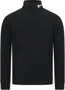Polarowa bluza z golfem LONSDALE CURDWORTH czarna -XL - Bluzy męskie - miniaturka - grafika 1