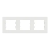 Klawisze i ramki - Schneider Electric Ramka potrójna pozioma Miluz Ed biała - miniaturka - grafika 1
