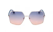 Okulary przeciwsłoneczne - Guess Okulary damskie, Shiny Rose Gold, 58/15/140 - miniaturka - grafika 1