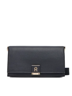 Tommy Hilfiger Torebka Th Her Mini Crossover Corp AW0AW17678 Granatowy - Torebki damskie - miniaturka - grafika 1