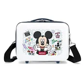 Kosmetyczki, organizery i kuferki - Disney Mickey Be Cool Neceser Adaptable Obudowa na messenger Niebieski 29x21x15 cms Sztywny ABS 9,14L 0,6 kg, niebieski, Neceser, kosmetyczka z paskiem na ramię - miniaturka - grafika 1