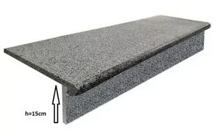 Stopnica - Stopień + Podstopień Granitowy Dark grey G654 NEW 120x35x2 / 120x15x2 - Kostki brukowe i krawężniki - miniaturka - grafika 1
