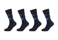 Skarpetki męskie - Camano Męskie skarpety Online Men ca-Soft Classic Argyle 4-pak skarpet, granatowe, 39/42, grantowy, 39 EU - miniaturka - grafika 1