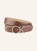 Paski - Calvin Klein Pasek Skórzany braun - miniaturka - grafika 1