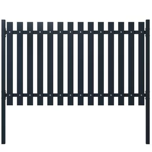 VidaXL Panel ogrodzeniowy, antracyt, 174,5x100 cm, stal malowana 146471 - Ogrodzenia - miniaturka - grafika 1
