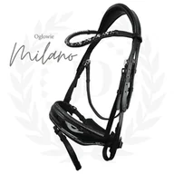 Ogłowia - Ogłowie skórzane JD ATTACK Milano z wodzami - miniaturka - grafika 1
