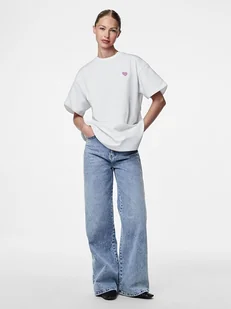 Pieces Koszulka w kolorze białym - Koszulki i topy damskie - miniaturka - grafika 1