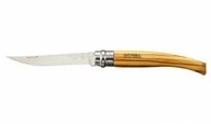Noże - Opinel N°10 Slim Line Olive - miniaturka - grafika 1