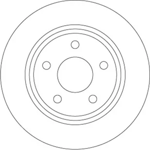 Tarcza hamulcowa TRW DF6556 - Tarcze hamulcowe - miniaturka - grafika 1