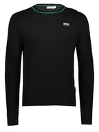 Swetry męskie - Napapijri Sweter w kolorze czarnym - miniaturka - grafika 1