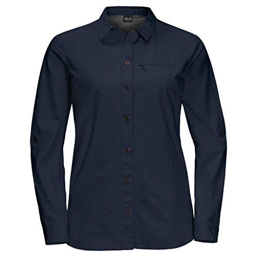 Jack Wolfskin Damska koszula Lakeside Roll-up niebieski niebieski (midnight blue) S
