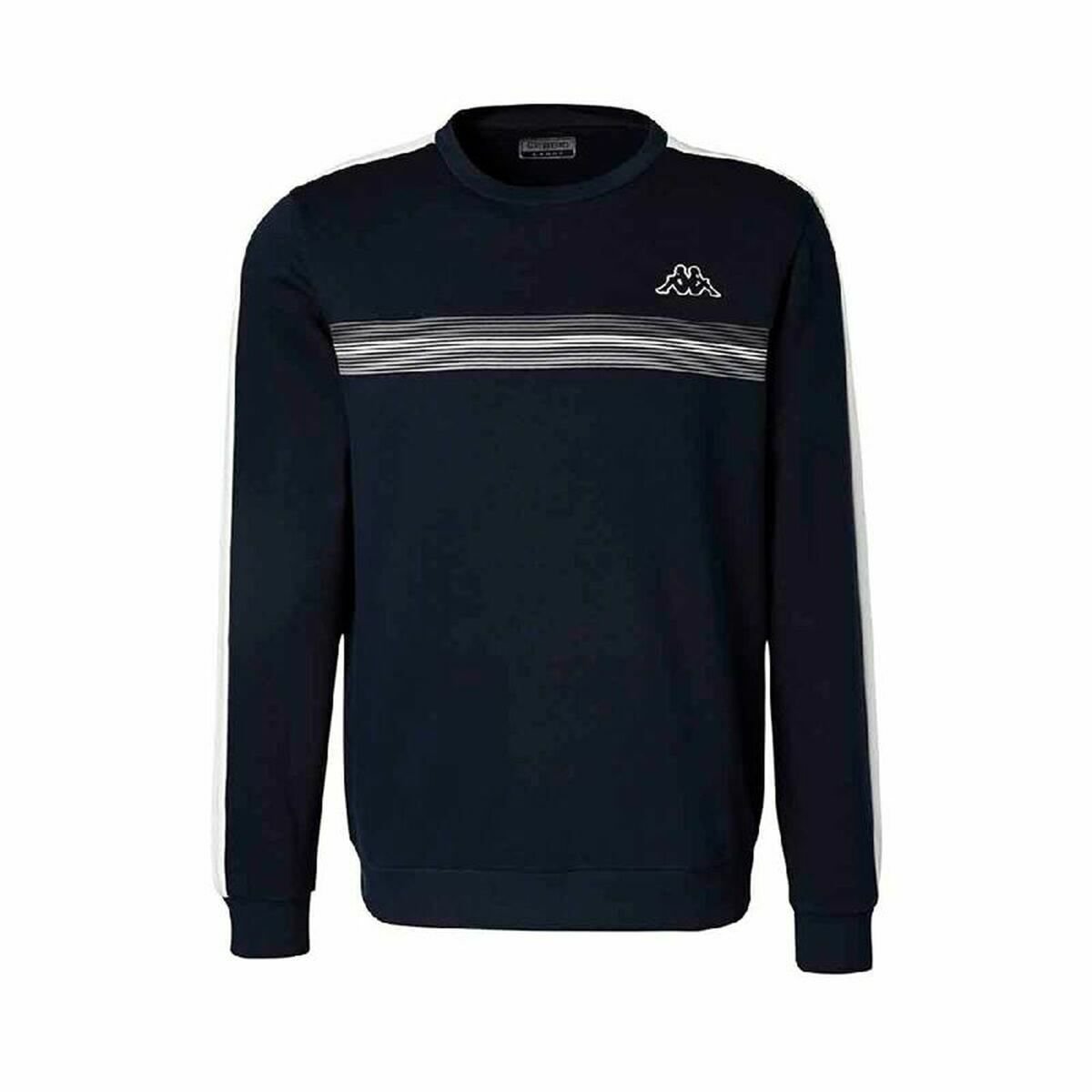 Męski sweter bez kaptura Kappa granatowy - L