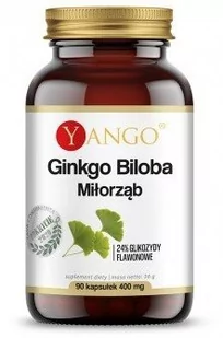 Yango, ul. Granitowa 3 14, 02-681 Warszawa Ginkgo biloba - ekstrakt - 90 kaps Yango 828C-70091 - Zdrowa żywność - miniaturka - grafika 1