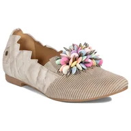 Półbuty damskie - Maciejka Półbuty Damskie Beżowe-37 - miniaturka - grafika 1