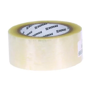Donau, Taśma pakowa Hot-Melt 48 mm 132m 40 mikr, Transparentny - Taśmy klejące - miniaturka - grafika 1