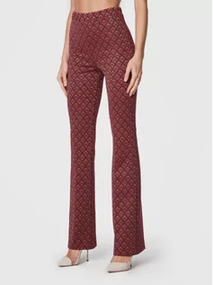 Spodnie damskie - Rinascimento Spodnie materiałowe CFC0110136003 Czerwony Regular Fit - grafika 1