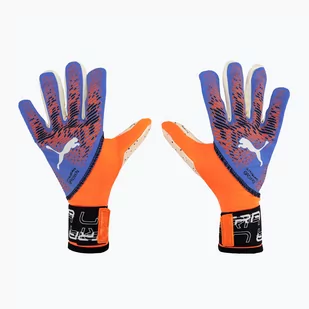 Rękawice bramkarskie PUMA Ultra Ultimate 1 NC ultra orange/blue glimmer - Piłka nożna - miniaturka - grafika 1