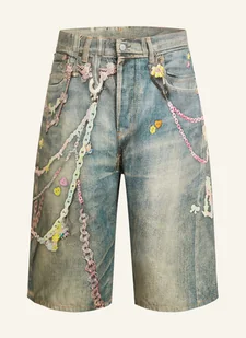 Acne Studios Szorty Jeansowe blau - Spodenki damskie - miniaturka - grafika 1