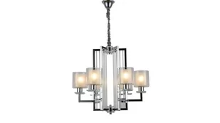 Lumina Deco Deco NOWOCZESNA LAMPA WISZĄCA CHROMOWANA MANHATTAN LDP 8012-6 (CHR) - Lampy sufitowe - miniaturka - grafika 1