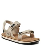 Sandały damskie - Jack Wolfskin Sandały Ecostride 2 Sandal W 4051771 Beżowy - miniaturka - grafika 1