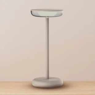 Näve Lampa tarasowa LED Pasi beżowa wysokość 26 cm metalowa dotykowa - Lampy ogrodowe - miniaturka - grafika 1