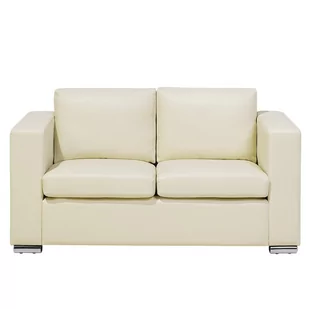 Beliani Sofa 2-osobowa ekoskóra beżowa HELSINKI 13210 - Sofy i kanapy - miniaturka - grafika 1