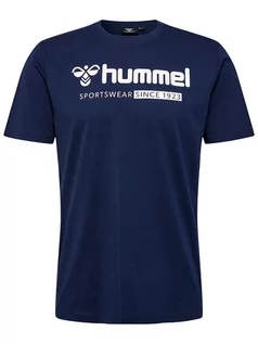 Koszulki męskie - Hummel T-shirt w kolorze granatowym - grafika 1