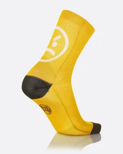 MB WEAR skarpetki rowerowe FUN SMILE yellow - Skarpetki kolarskie - miniaturka - grafika 1