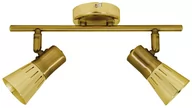 Lampy sufitowe - Candellux ARENA LAMPA SUFITOWA LISTWA 2 40W R50 E14 ZŁOTO PATYNA - miniaturka - grafika 1