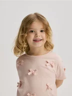 Bluzki dla niemowląt - Reserved - T-shirt z aplikacją - różowy - miniaturka - grafika 1