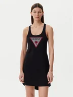 Sukienki - Guess Sukienka letnia E5GP01 I3Z14 Czarny Regular Fit - miniaturka - grafika 1