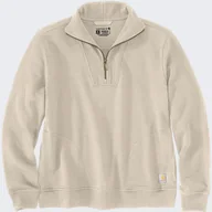 Bluzy męskie - Bluza Carhartt Tencel Fiber HalfZip Oat Milk - miniaturka - grafika 1
