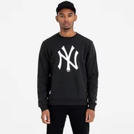 Bluzy męskie - Bluza New Era MLB Logo New York Yankees Crewneck Czarna - 11863705-M - miniaturka - grafika 1