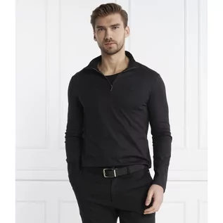 Swetry męskie - Calvin Klein Golf SMOOTH COTTON LS ZIP UP | Regular Fit - grafika 1