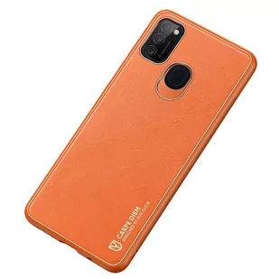 Dux Ducis Yolo eleganckie etui pokrowiec ze skóry ekologicznej Samsung Galaxy M30s pomarańczowy - Etui i futerały do telefonów - miniaturka - grafika 4