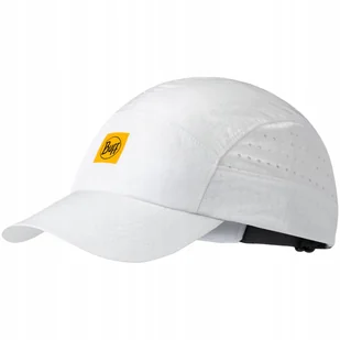 Czapka z daszkiem BUFF SPEED CAP LOGO WHITE L/XL - Czapki i chusty sportowe męskie - miniaturka - grafika 1