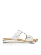 Klapki i japonki damskie - Rieker Klapki CEO-V0636-80 Biały - miniaturka - grafika 1