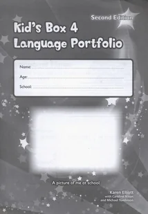 Kid's Box 4 Language Portfolio - Karen Elliott, Nixon Caroline, Michael Tomlinson - Książki do nauki języka angielskiego - miniaturka - grafika 1