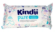 Chusteczki nawilżane - Cleanic Kindii Pure Chusteczki oczyszczające dla niemowląt z aloesem 1op.-60szt - miniaturka - grafika 1