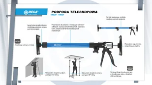 PODPORA/ROZPIERAK-TELESKOP.,115-290 CM,MAX. UDŹWIG 30KG - Podnośniki - miniaturka - grafika 5