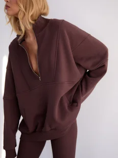 BLUZA CHILL CHOCOLATE - MADE BY US - Bluzy damskie - miniaturka - grafika 1
