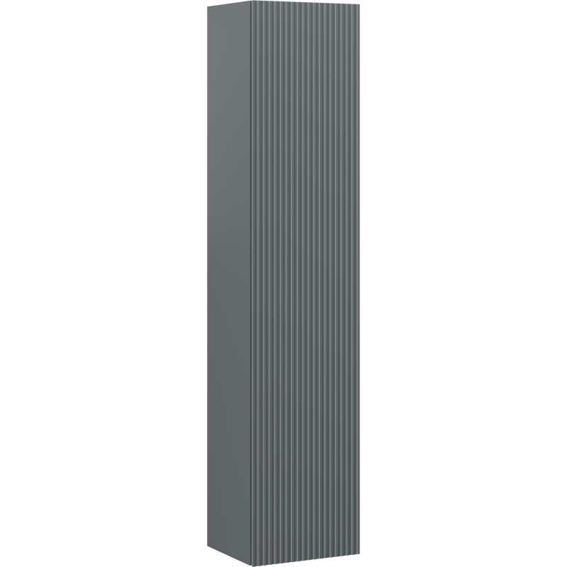 Mexen Rivel słupek łazienkowy 35 cm, 1 drzwi, ryflowany, grafit mat - 91A21-03016-1-BF66