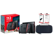 Konsole Nintendo - Nintendo Switch 2 Joy-Con Czarny + Mario Kart World + Etui Yaxo Hurricane + Szkło Yaxo Glass Set - miniaturka - grafika 1