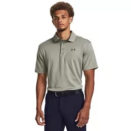 Koszulki męskie - Under Armour Męska koszulka polo Tech Golf, ZIELONY, L-XL - miniaturka - grafika 1