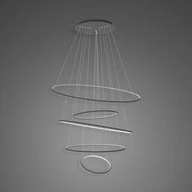 Lampy sufitowe - Altavola Design Lampa wisząca Lampa wisząca Ledowe okręgi No.5 150 cm 3k czarna ściemnialna LA085/P_150_in_3k_black_dimm - miniaturka - grafika 1