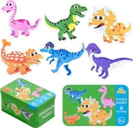 Puzzle - LUXMA Moje pierwsze puzzle dinozaury puszka 27 szt. 1777 - miniaturka - grafika 1