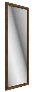 Prostokątne wiszące lustro w orzechowej ramie K6-D63 - Lustra - miniaturka - grafika 1
