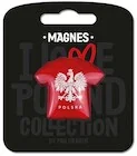 Magnesy - Magnes I love Poland Polska ILP-MAG-B-PL-09 - miniaturka - grafika 1