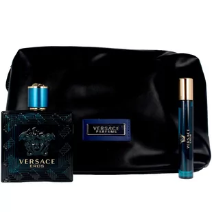 Versace Eros 100ml woda toaletowa + 10ml edt + Torba 8011003850631 - Zestawy perfum męskich - miniaturka - grafika 1